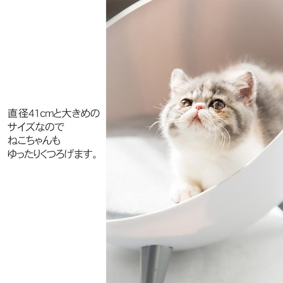 キャットハウス ペットベッド ペットハウス 猫 猫用品 ねこハウス 猫用 クッション ペット かわいい おしゃれ インテリア 寝床 北欧 グレー NH-01｜worldnet｜04