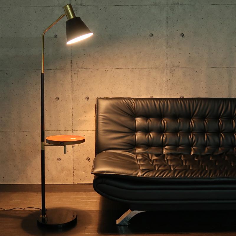 33％割引オレンジ系【最安値】 フロアライト フロアスタンド 大理石ベース デザイナーズ照明1 フロアスタンド ライト/照明オレンジ系OTA