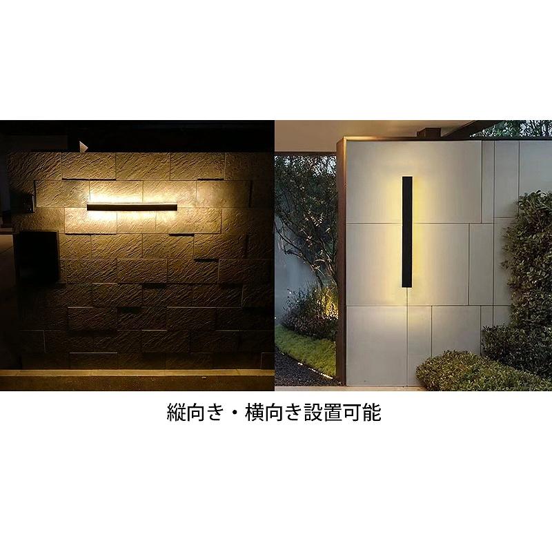 ブラケットライト 屋外 北欧 15W ウォールライト おしゃれ LED バーライト 屋内 壁掛け照明 玄関灯 防水 外灯 玄関ライト 電球色 IP67 40cm WL-13DE|worldnet|08