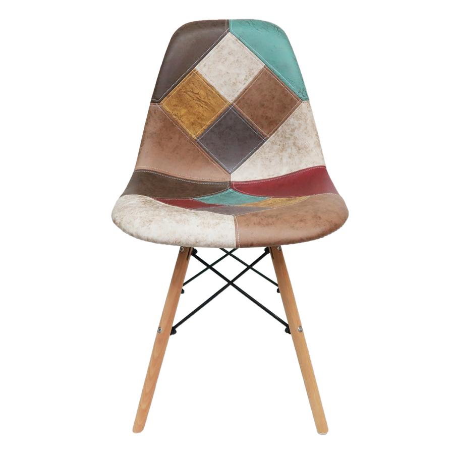イームズ チェア パッチワーク Eames DSW ヴィンテージ レザー合皮柄