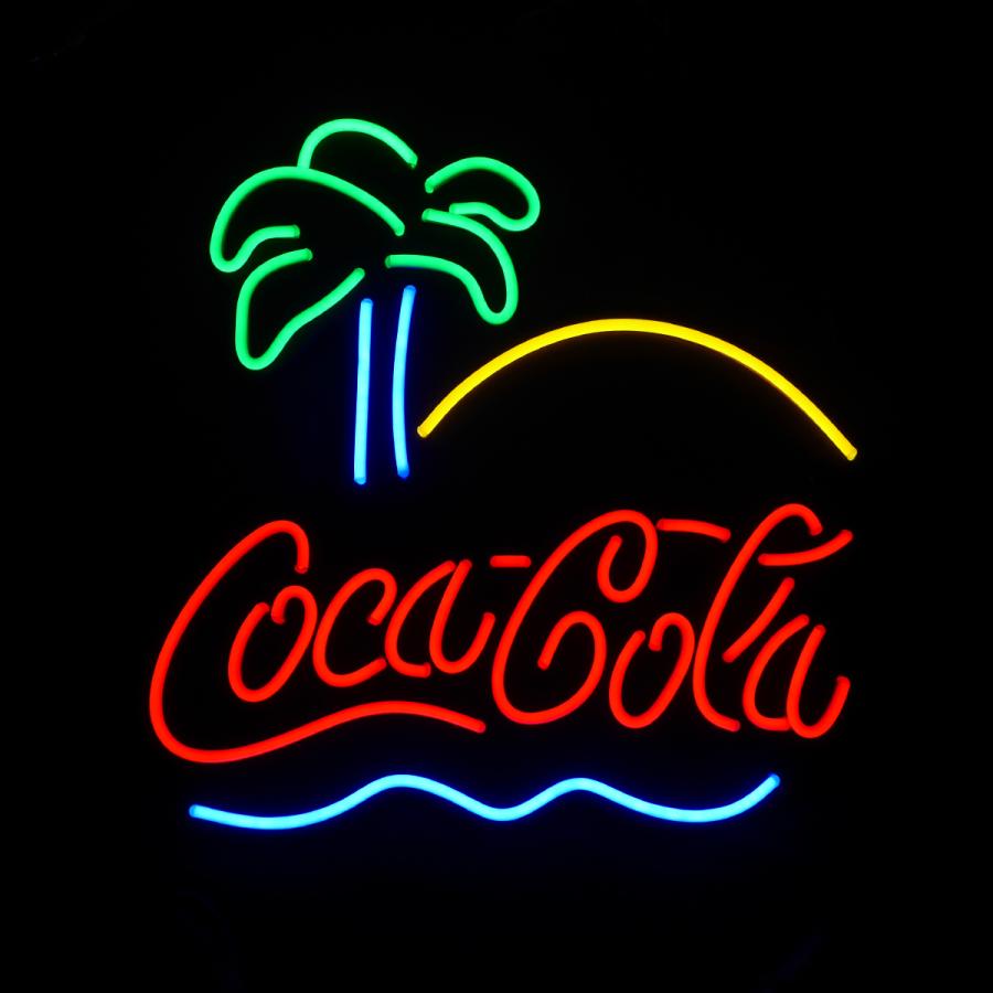 予約】ネオン管風 LED看板 コカコーラ Coca Cola ヤシの木 ネオン 