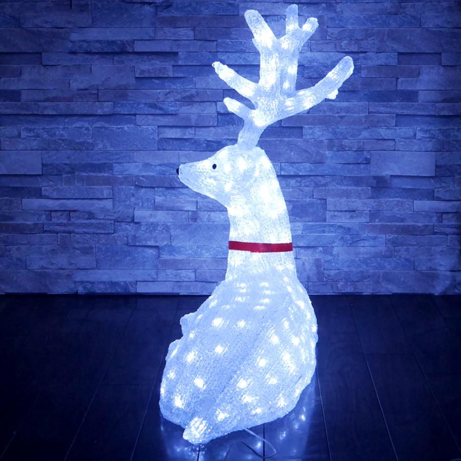 特大 BIG 可愛いトナカイ77cm クリスマス LEDイルミネーション モチーフライト LEDライト オブジェ 立体 3D 屋内 ガーデニング 屋外 TAC-07 - 3
