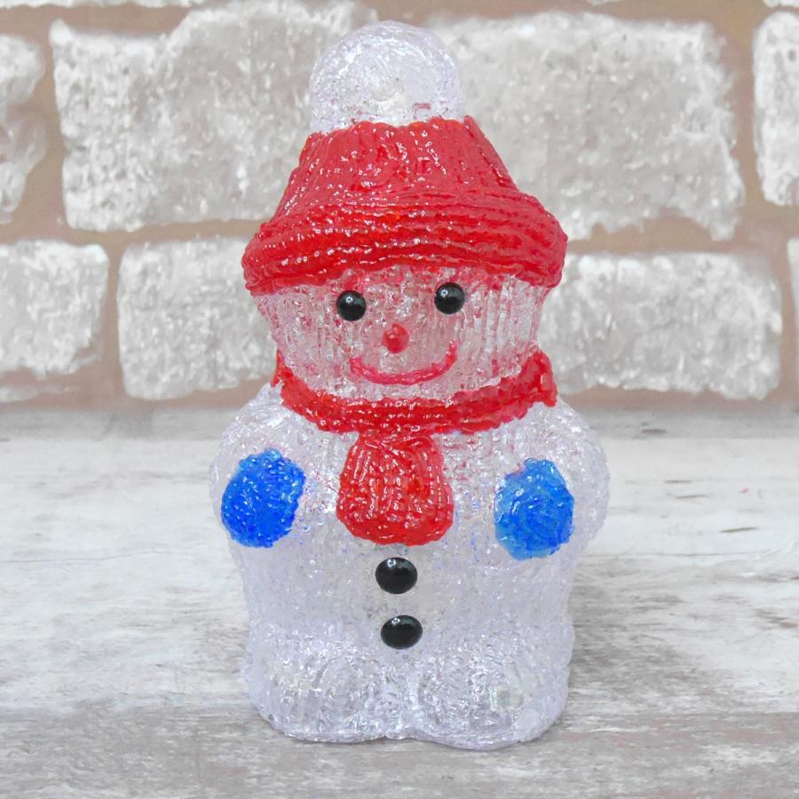 イルミネーション 可愛い雪だるま23cm LED USB クリスマス スノーマン