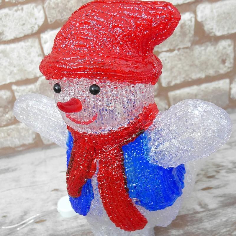 イルミネーション 可愛い雪だるま40cm クリスマス LED USB オブジェ