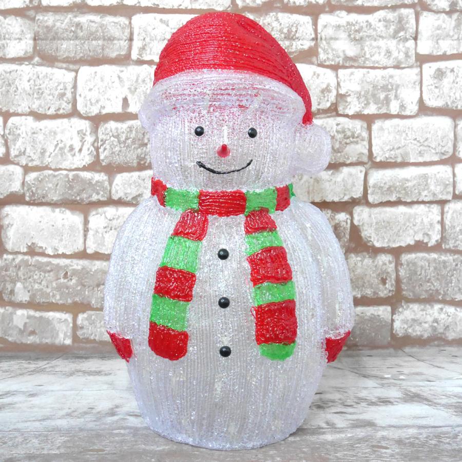 イルミネーション 可愛い雪だるま60cm LED USB クリスマス オブジェ