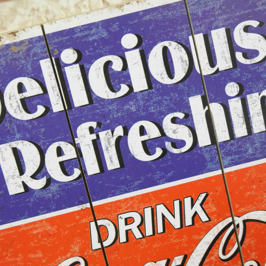 レトロ ブリキ看板 木製看板 コカコーラ Coca Cola アメリカンレトロ アメリカ雑貨 アンティーク インテリア Bz 121 Worldnetヤフーショッピング店 通販 Yahoo ショッピング