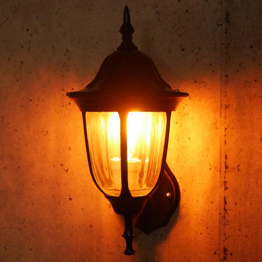 ブラケットライト モダン アンティーク 格子 玄関灯 門灯 庭園灯 屋外 壁面用 照明器具 LED玄関灯 10|worldnet|02