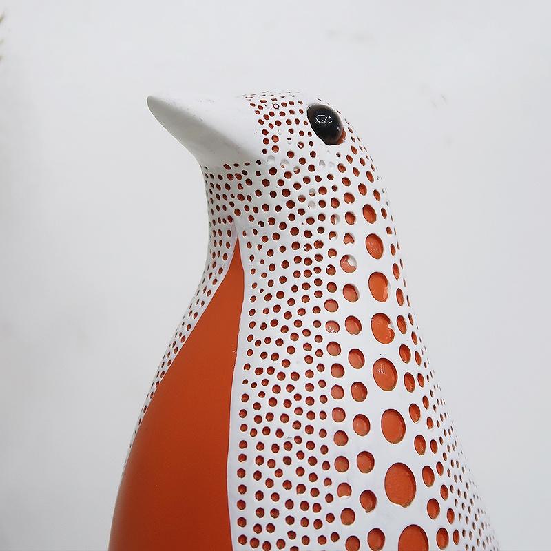 オブジェ モダン 雑貨 置物 鳥 バード ドット 水玉 シンプル デザイン