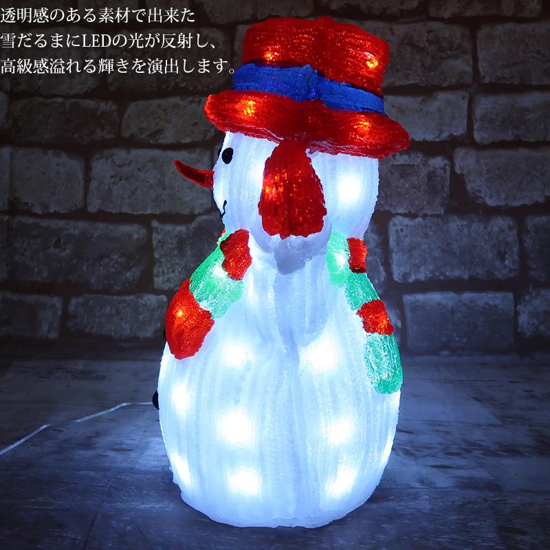 雪だるま スノーマン　スタンドライト　オブジェ クリスマス LED オブジェ クリスマスライト 光る 雪だるま スノーマン