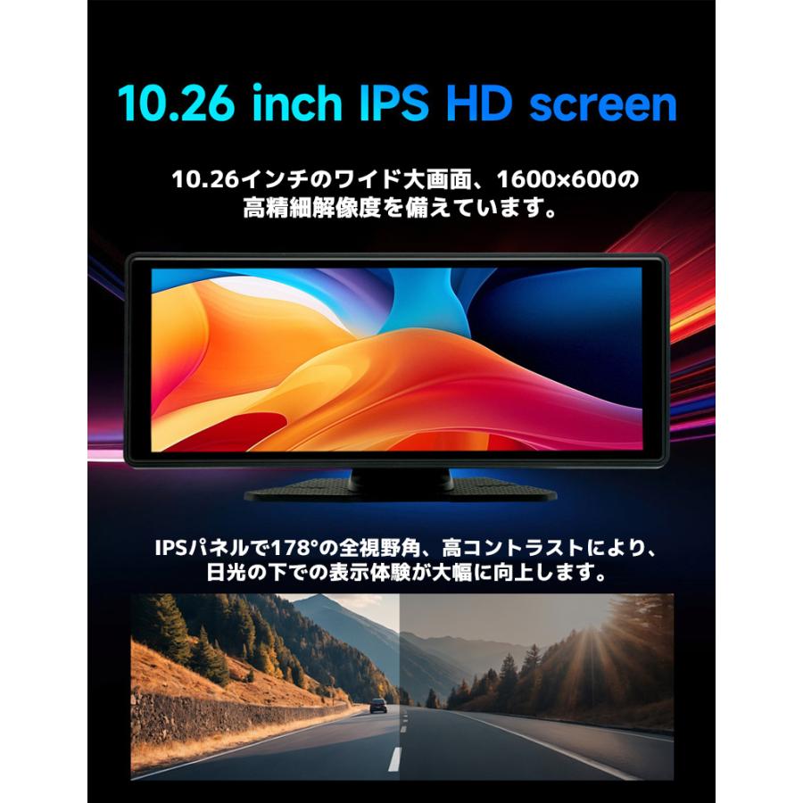 ディスプレイオーディオ オンダッシュモニター carplay 1080Pバック