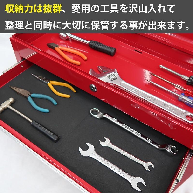 ツールボックス おしゃれ 5段 工具箱 プロ仕様工具箱 キャビネット 工具ケース チェストタイプ 収納 KW-09RD | ブランド登録なし | 04