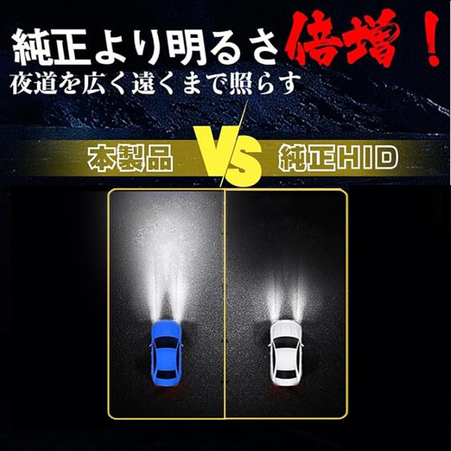 ポン付け仕様 LEDヘッドライト バルブ D4S D4R 車検対応 純正HID交換