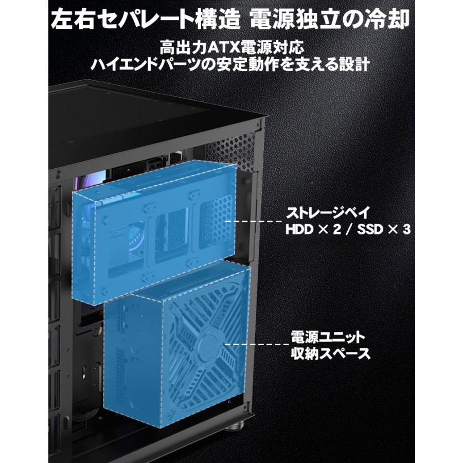 デスクトップ ケース デスクトップケース PCケース ゲーミングPC 270