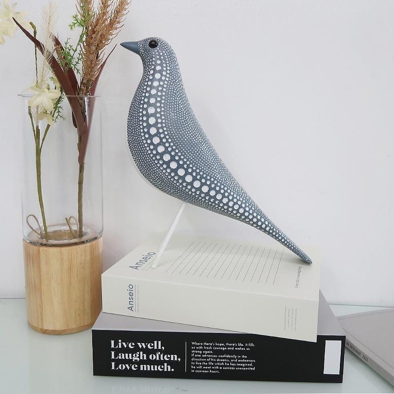 オブジェ モダン 雑貨 置物 鳥 バード ドット 水玉 シンプル デザイン