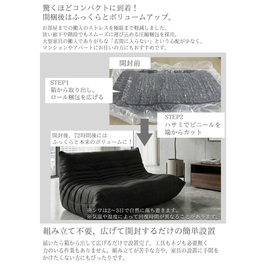 ウレタンソファ 圧縮ソファ 二人掛け トーゴ togo 二人掛けソファ 二人