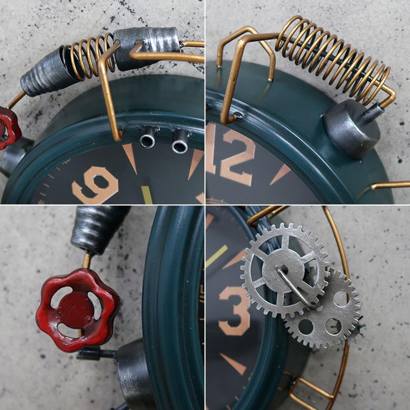 ウォールクロック 壁掛け時計 アンティーク インダストリアル レトロ