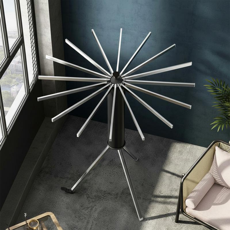 物干しスタンド 洗濯物干し パラソル物干し 折りたたみ収納 省スペース コンパクト収納 タオル 干せる 室内物干し 室内 屋外 日用品 物干し台 CR-02BK | ブランド登録なし | 07