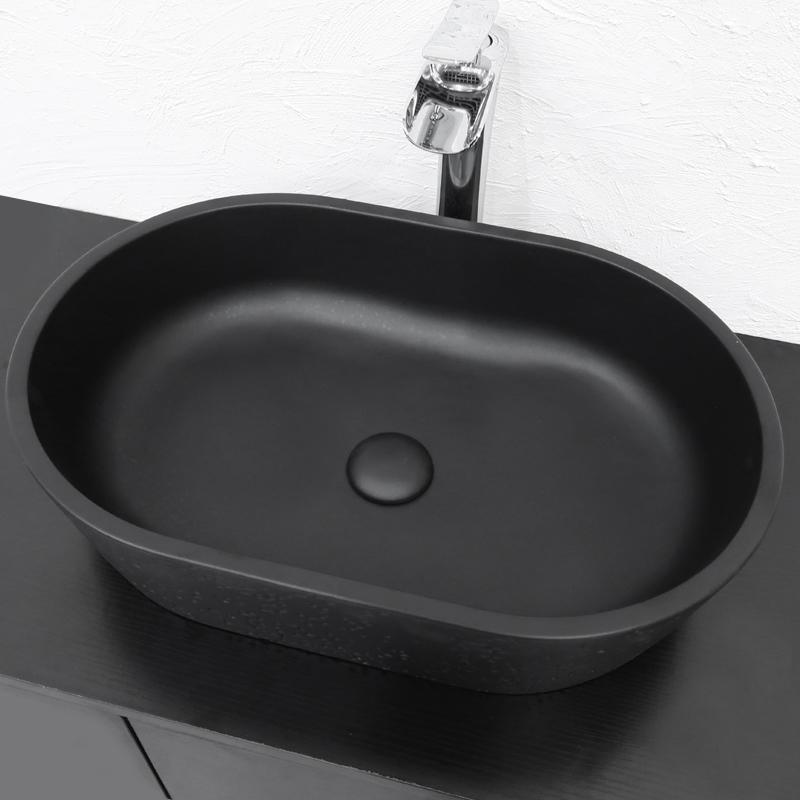 洗面ボウル おしゃれ デザインシンク 520×350mm セメント製 ストーン調