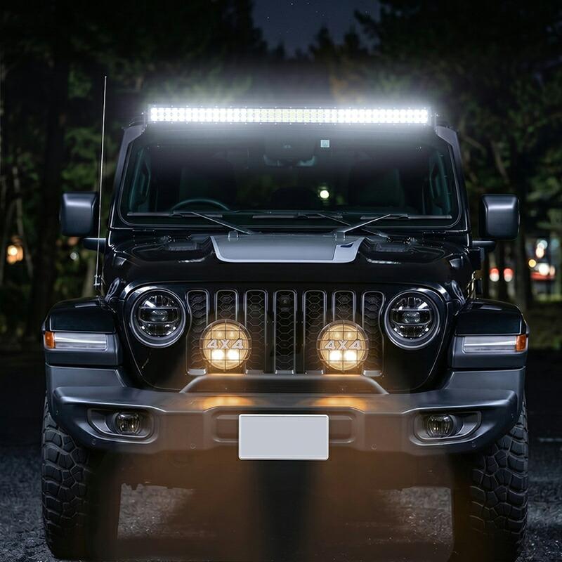 ledライトバー12v 24v【260W・ledライトバー車 】サーチライト LED ライトバー バーライト ワークライト 122cm 48インチ 作業灯 車