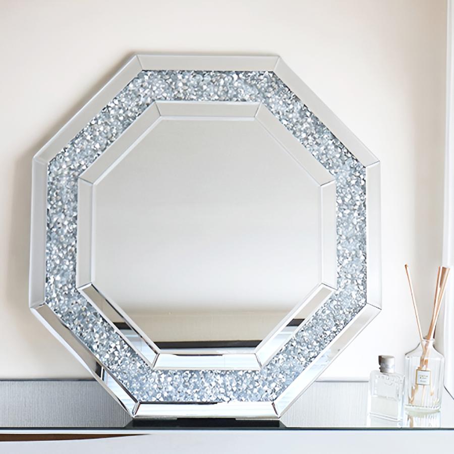 ウォールミラー おしゃれ 壁掛け鏡 クリスタルミラー 韓国 クリスタル