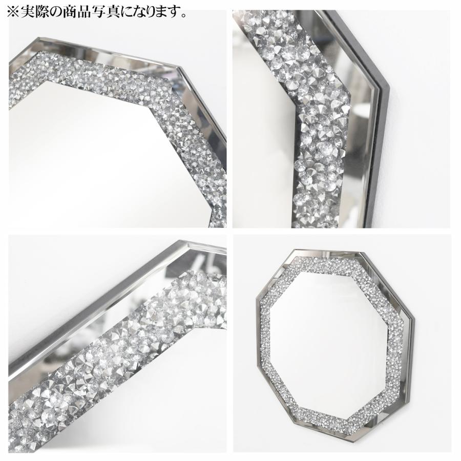 ウォールミラー おしゃれ 壁掛け鏡 クリスタルミラー 韓国 クリスタル