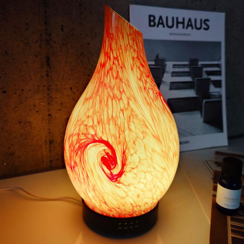 アロマディフューザー 加湿器 LED 超音波 光る アロマ加湿器 卓上加湿器 タイマー フレグランス 芳香器 癒し 照明 おしゃれ 大理石調 DF-04 | ブランド登録なし | 06