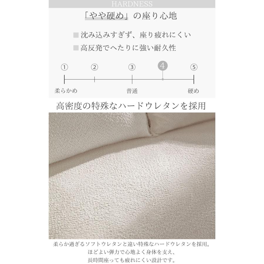 カウチソファ 270cm 3人掛け フロアソファ マイクロボア 圧縮 ソファ