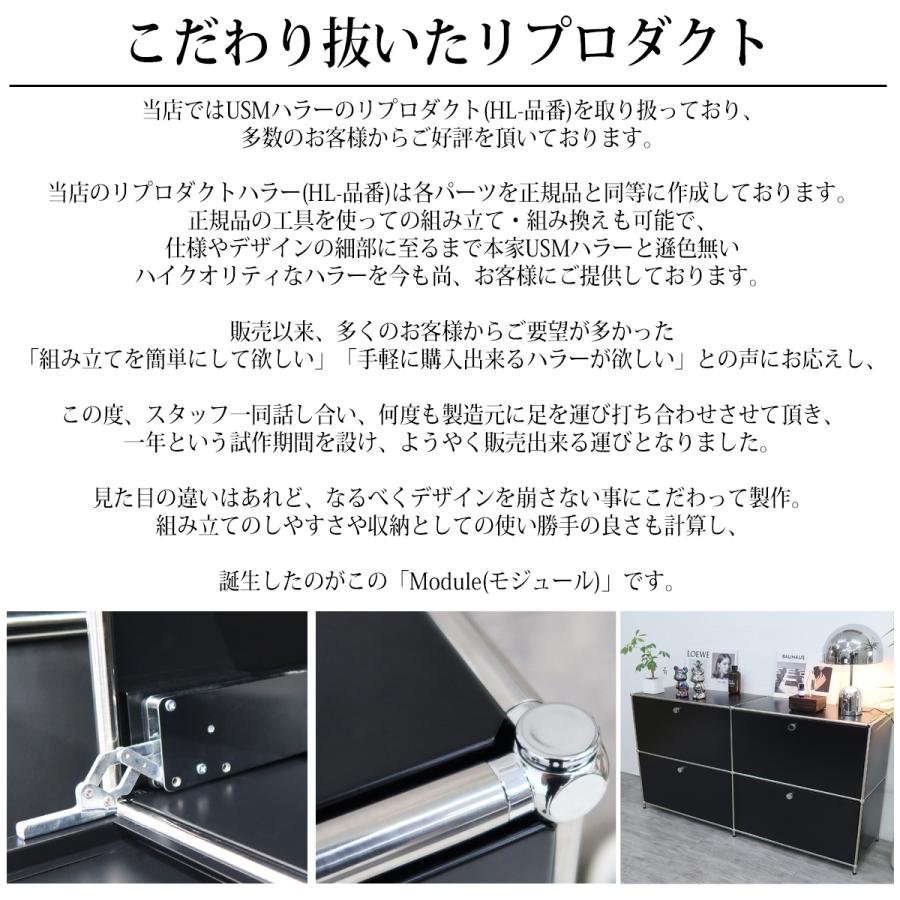 ハラー サイドボード Module2×2 北欧 組み立て 2連2段 幅150cm 国内
