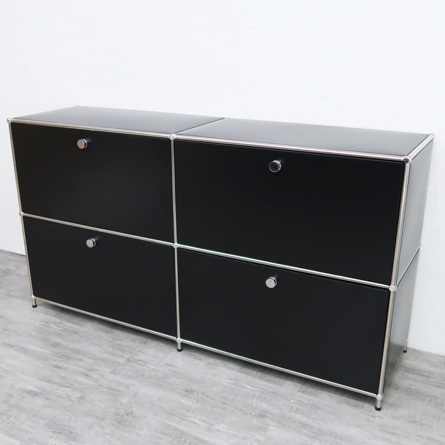 ハラー サイドボード Module2×2 北欧 2連2段 ML-03BK ハラー サイドボード Module2×2 北欧 組み立て 2連2段 幅150cm 国内