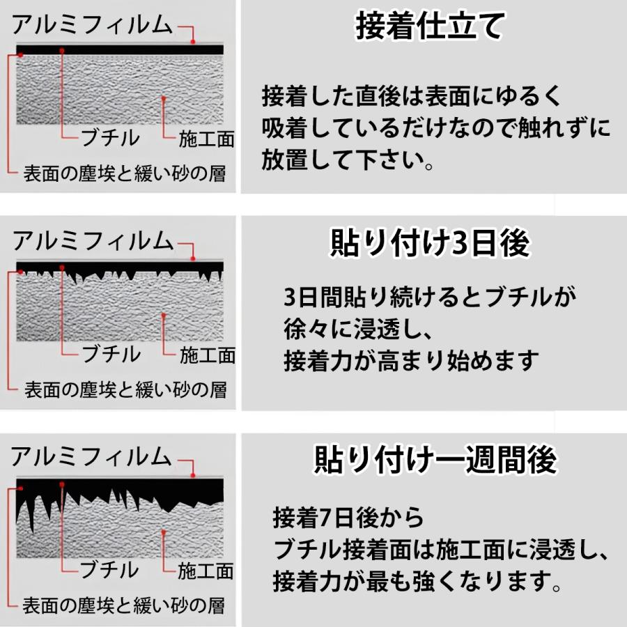 防水シート 屋外 屋根 切って貼るだけ 接着剤不要 幅1m×長さ10m 断熱