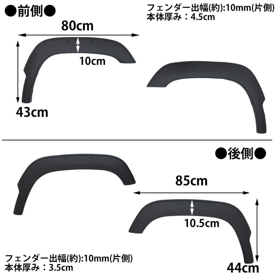 ジムニー ジムニーシエラ JB64 JB74 オーバーフェンダー セット