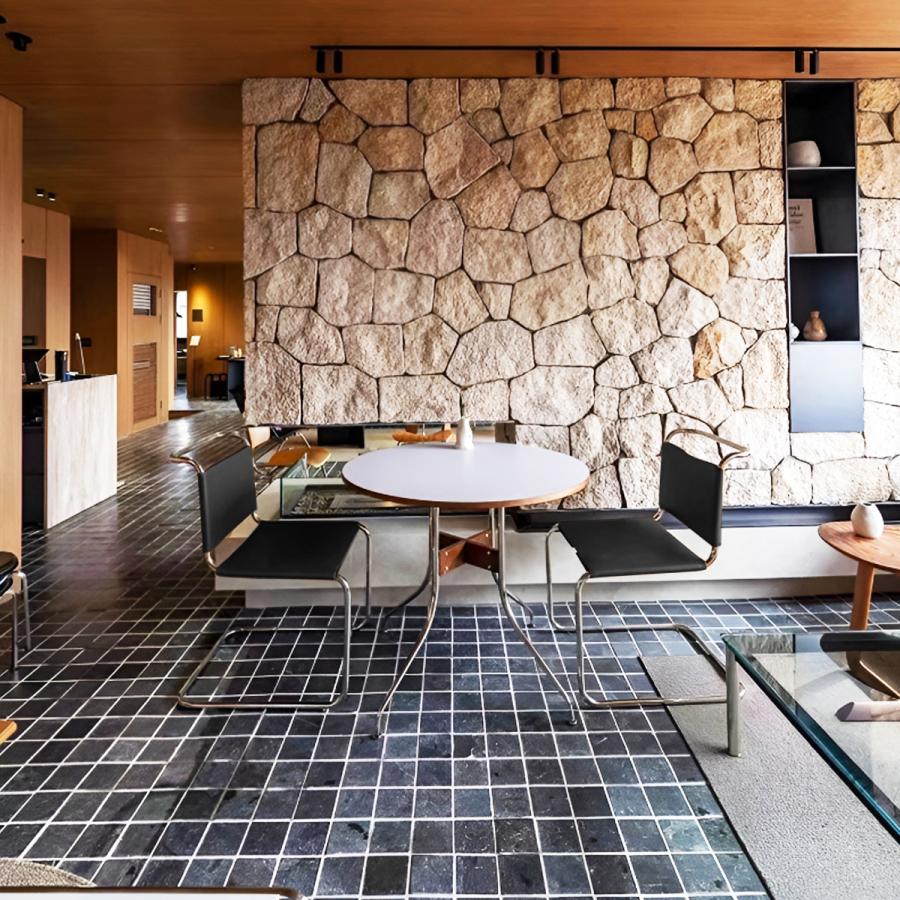 ダイニングチェア 2脚セット 北欧 一人掛け モダン S33 革張り サドル