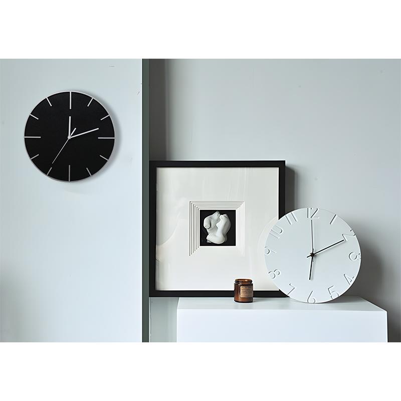 壁掛け時計 北欧 おしゃれ ウォールクロック 掛け時計 木製 セメント吹