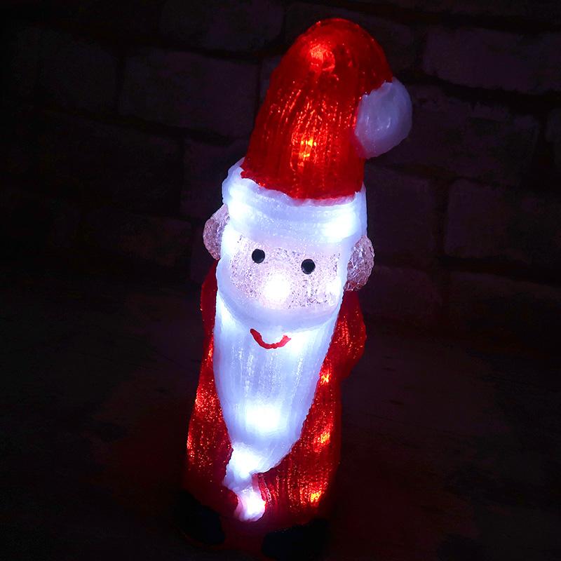 クリスマス LED オブジェ クリスマスライト 光る サンタクロース