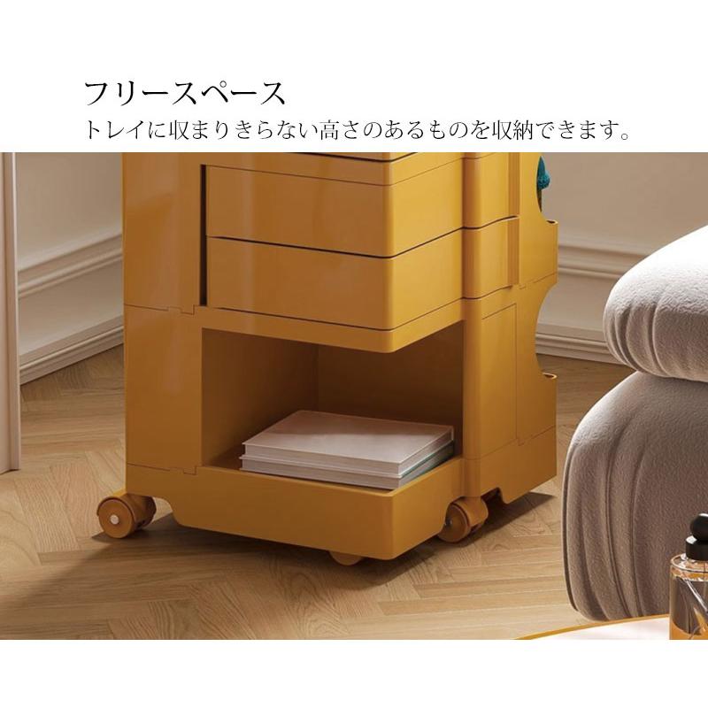 収納 ワゴン 3段5トレイ Wagon 収納ラック キャスター付き