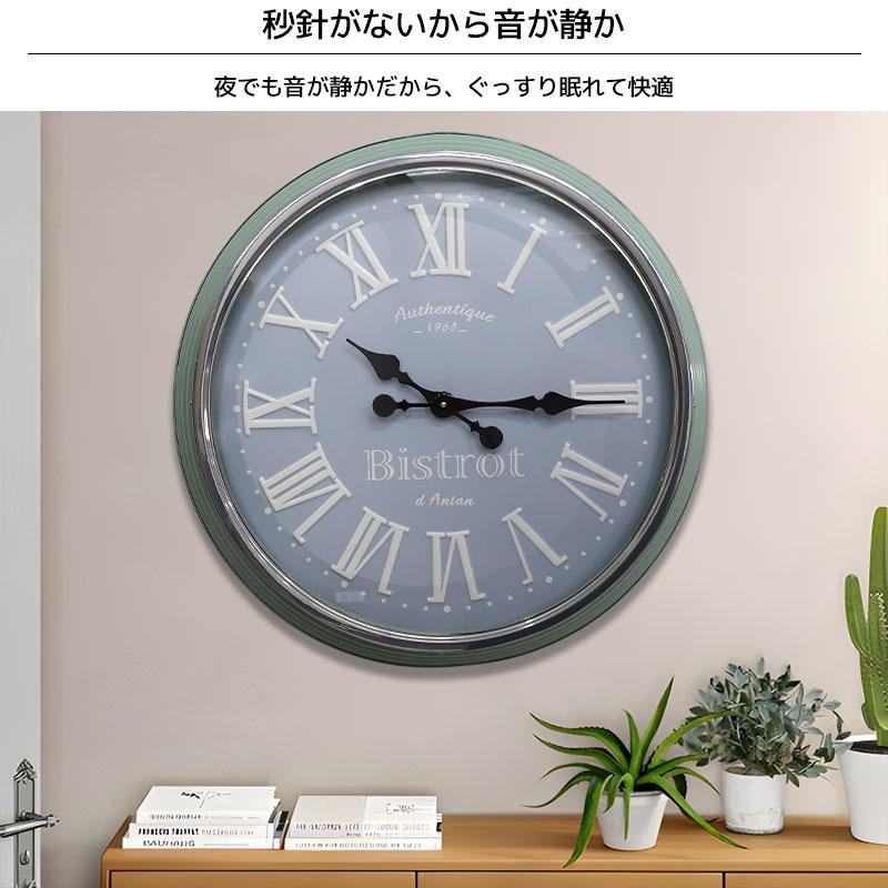 ウォールクロック 壁掛け時計 おしゃれ 静音設計 静音