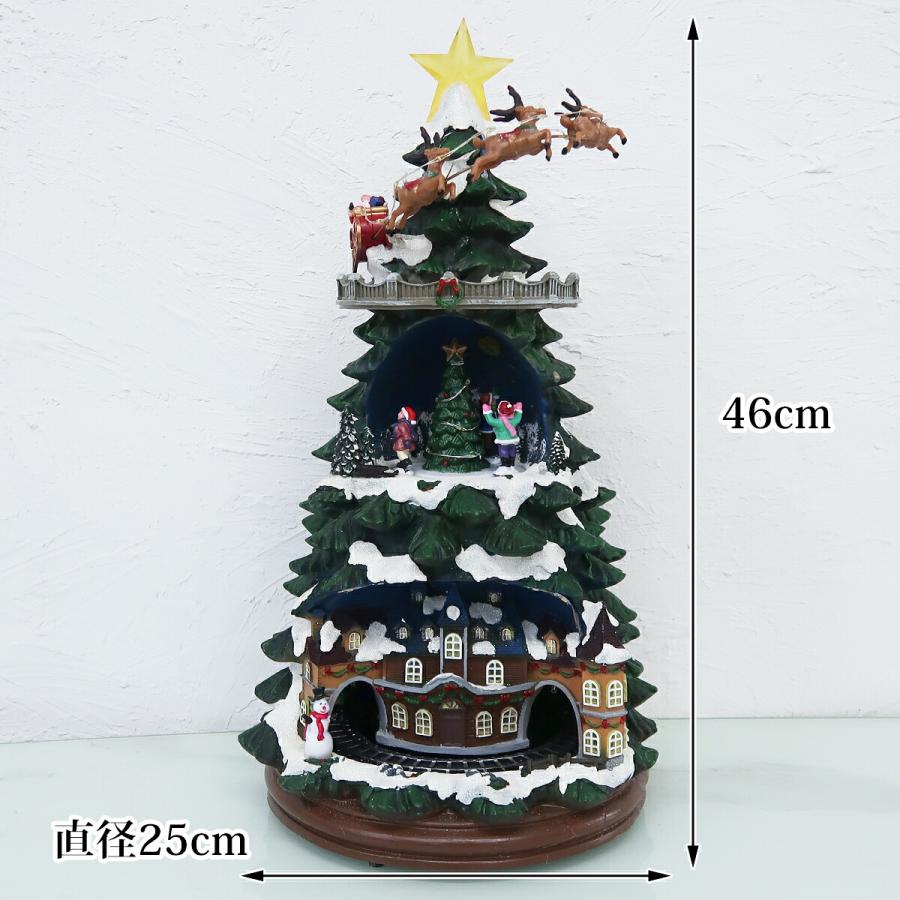 クリスマス 動くジオラマ ジオラマタウン 列車 イルミネーション LED