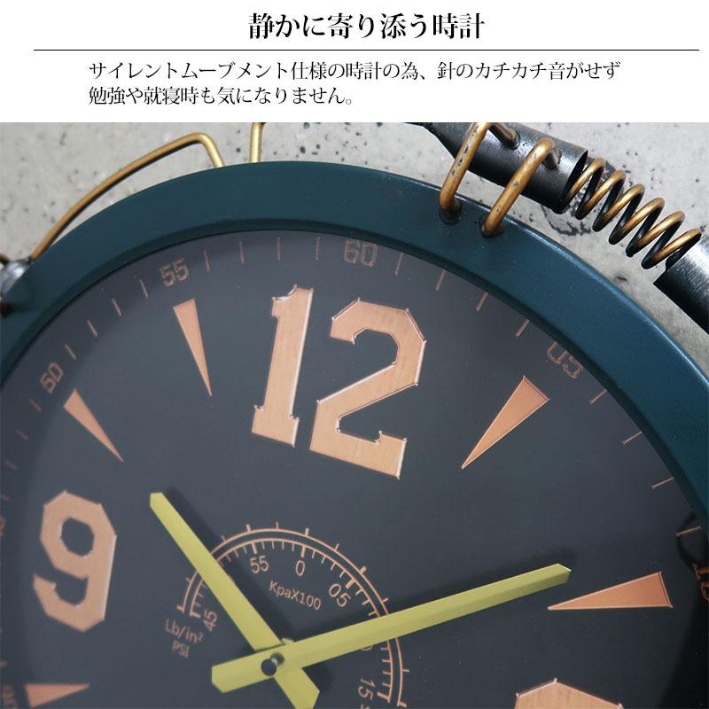 ウォールクロック 壁掛け時計 アンティーク インダストリアル レトロ