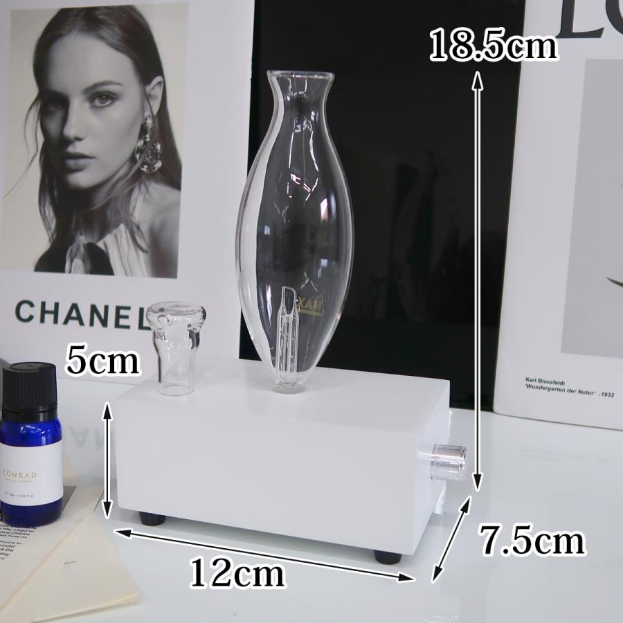 アロマディフューザー 水なし LED 噴霧式 ネブライザー フレグランス