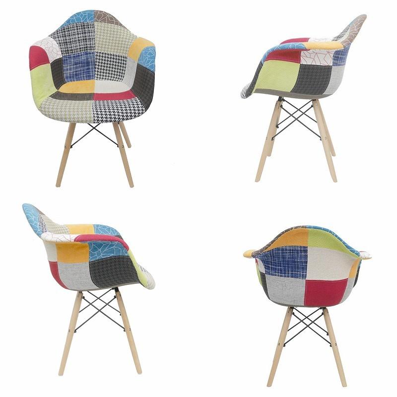 ダイニングチェア イームズ チェア パッチワーク DSW Eames シェル