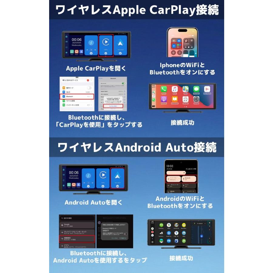 ディスプレイオーディオ オンダッシュモニター carplay 10インチ
