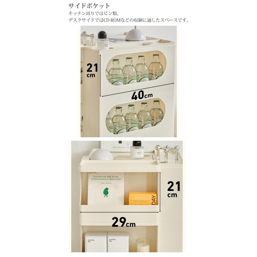 収納 ワゴン 収納ワゴン おしゃれ 3段5トレイ 5段トレイ ワゴン収納