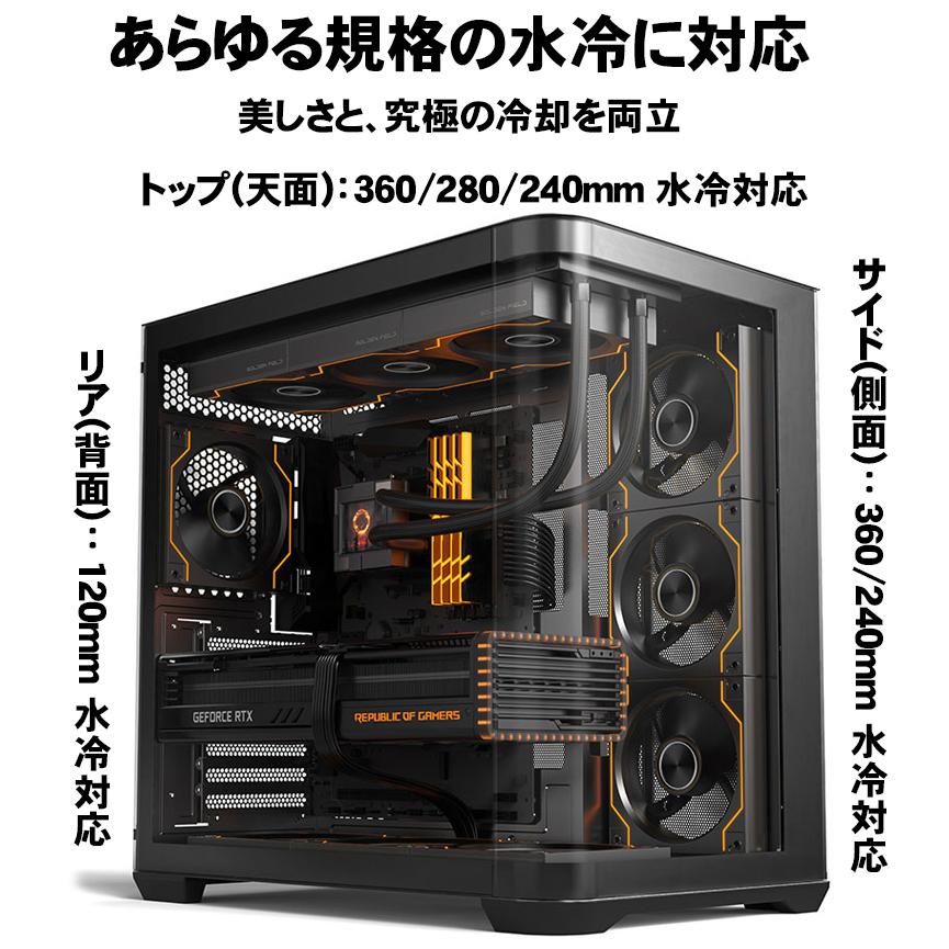 パソコンケース pcケース デスクトップ ほぼ新品 デスクトップ ケース デスクトップケース PCケース ゲーミングPC 270