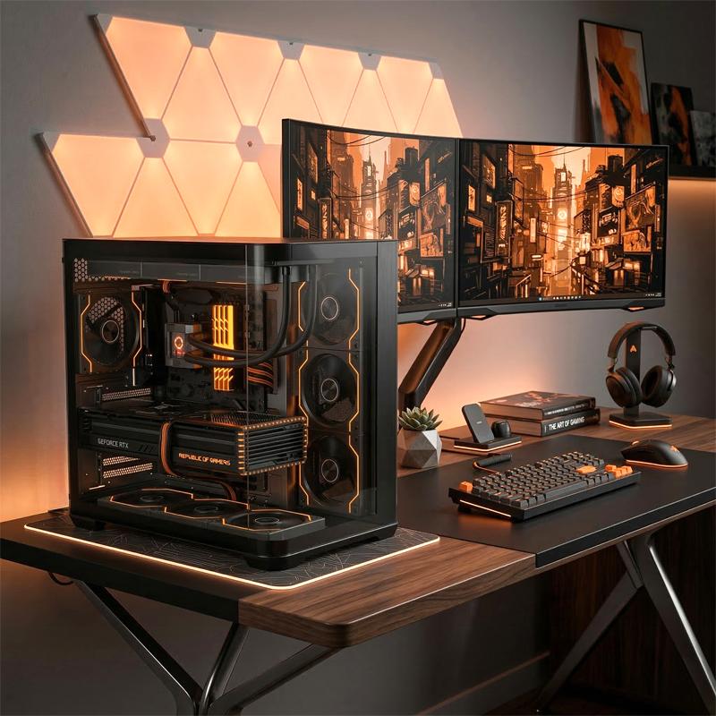 パソコンケース pcケース デスクトップ ほぼ新品 デスクトップ ケース デスクトップケース PCケース ゲーミングPC 270