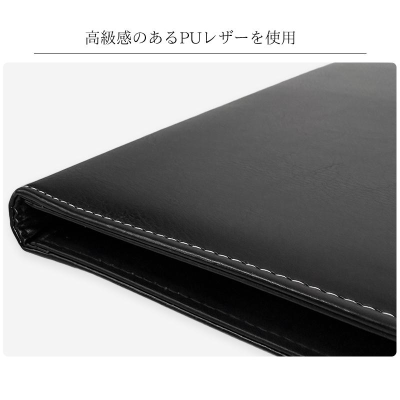 A4 クリップボード 革 ペンホルダー 高級感 おしゃれ 上質 多機能 二