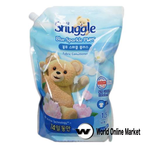 スナッグル 柔軟剤 詰め替えタイプ ブルースパークル 1500ml snuggle bg029world online market
