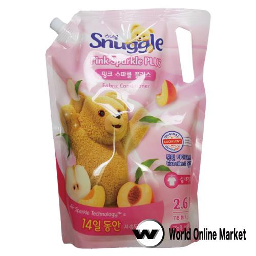 スナッグル 柔軟剤 ピンクスパークルプラス 詰め替えタイプ 2600ml snuggle | スナッグル