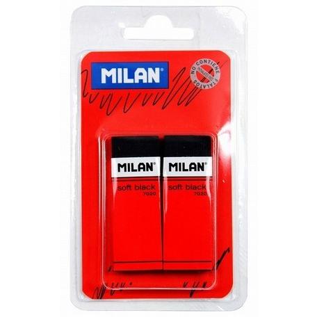 MILAN 消しゴム 2個入り スペイン ミラン メール便発送可｜worldonlinemarket