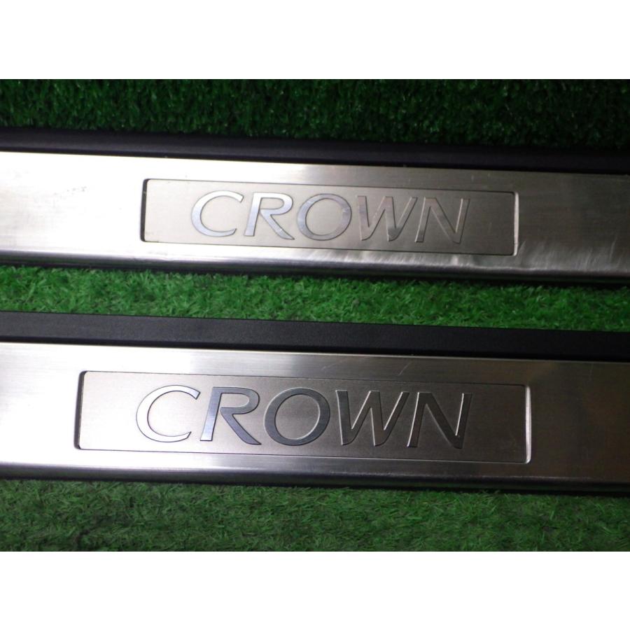 クラウン トヨタ 18クラウン アスリート スカッフプレート 左右