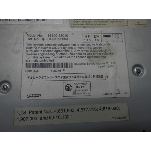 トヨタ（TOYOTA） 純正 86100-58010 HDDナビ ジャンク品 本体のみ